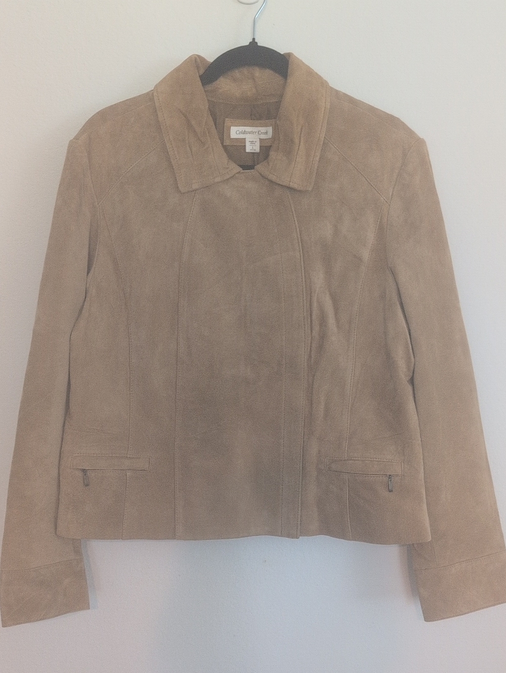 Coldwater Creek Women's Suede Jacket - Beige